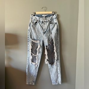 PacSun Ultra High Rise Extreme Distressed Jeans